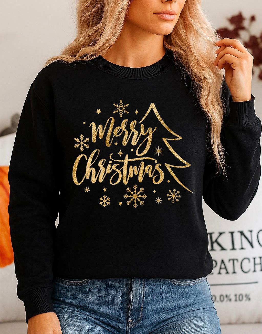 Bluza Neagra din bumbac 100% Merry Gold