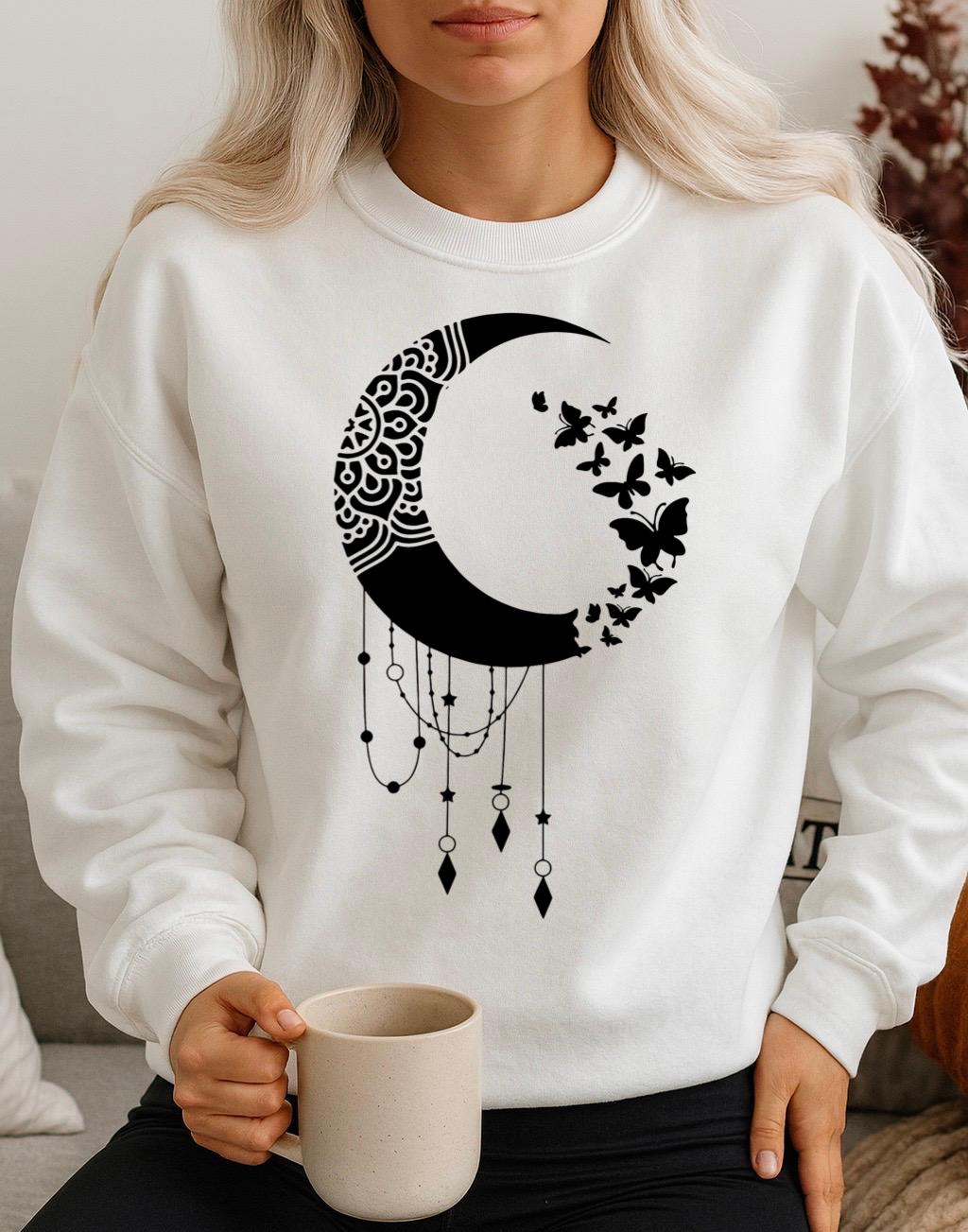 Bluza Alba Dama din Bumbac 100% White Moon - MonCherie