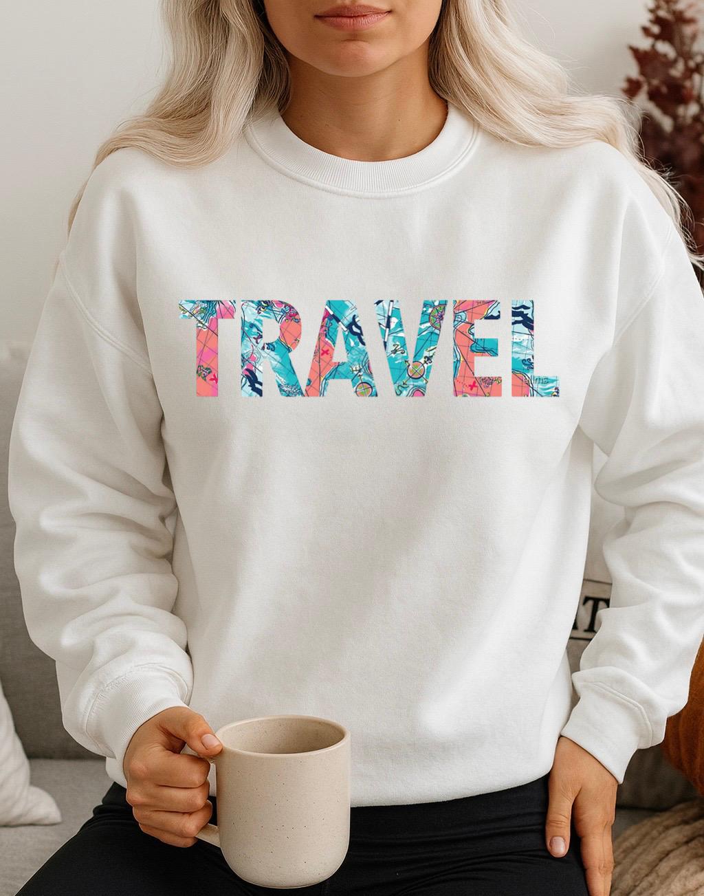 Bluza Alba Dama din Bumbac 100% White Travel - MonCherie