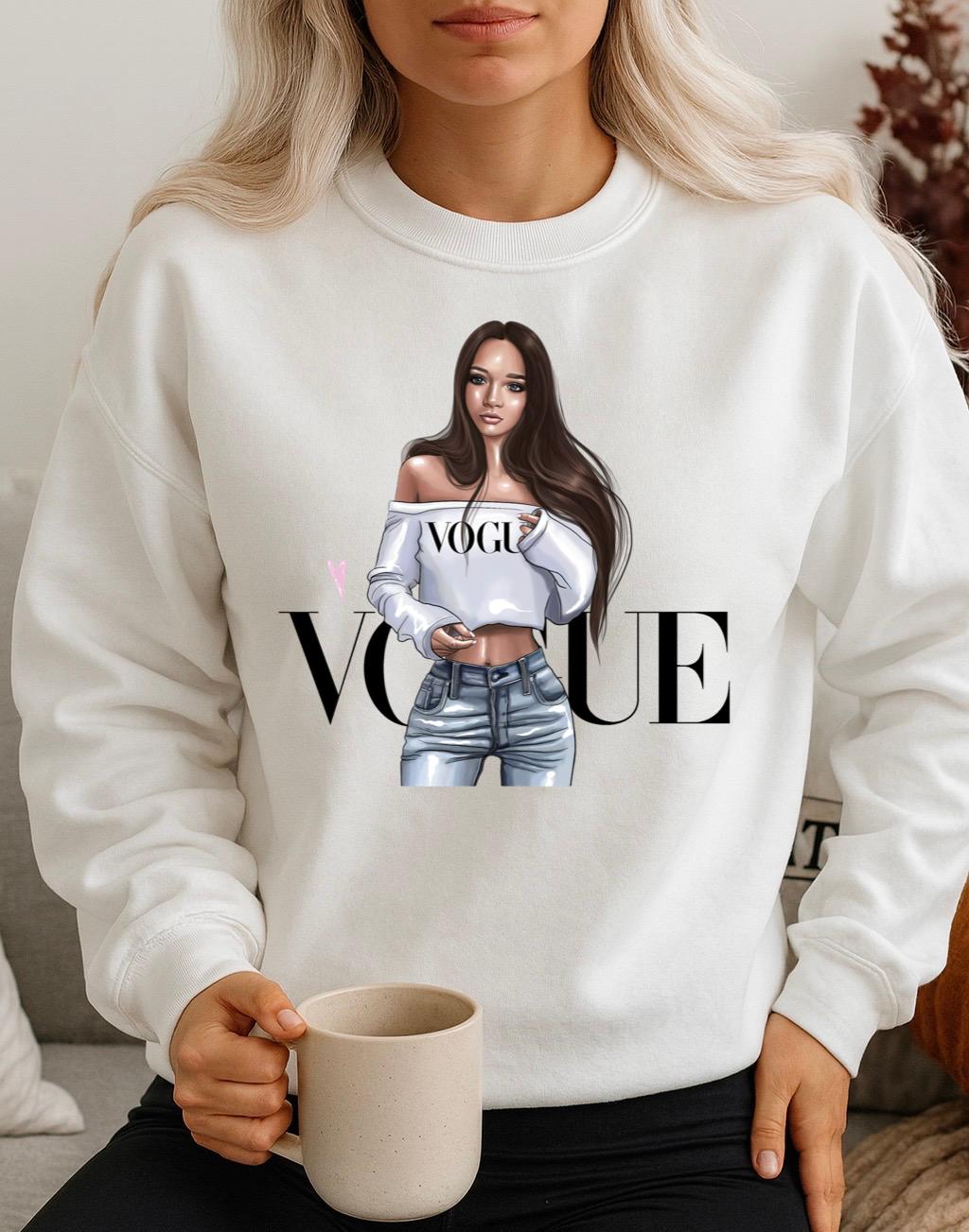 Bluza Alba Dama din Bumbac 100% Vog 2 - MonCherie
