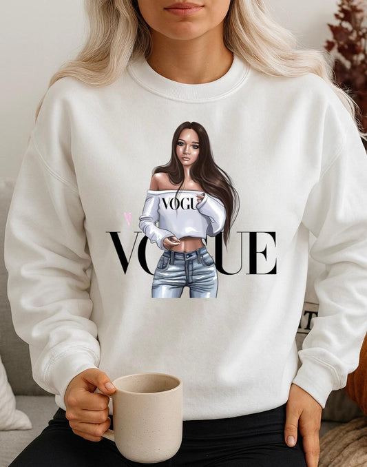 Bluza Alba Dama din Bumbac 100% Vog 2 - MonCherie