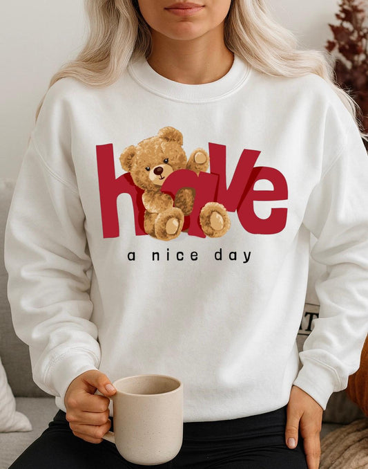 Bluza Alba Dama din Bumbac 100% Nice Day - MonCherie