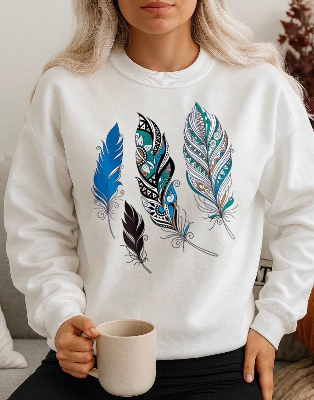 Bluza Alba Dama din Bumbac 100% 4 Petale