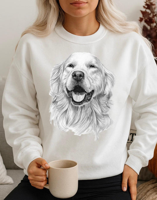 Bluza Alba Dama din Bumbac 100% Dog - MonCherie