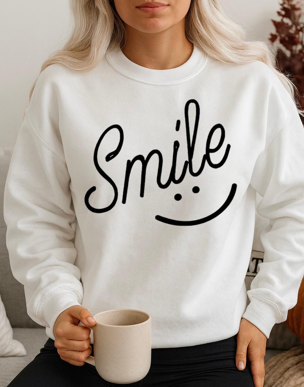 Bluza Alba Dama din Bumbac 100% Smile