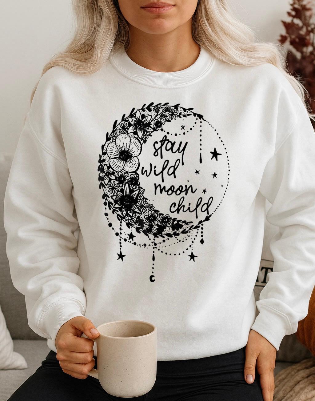 Bluza Alba Dama din Bumbac 100% Stay Wild