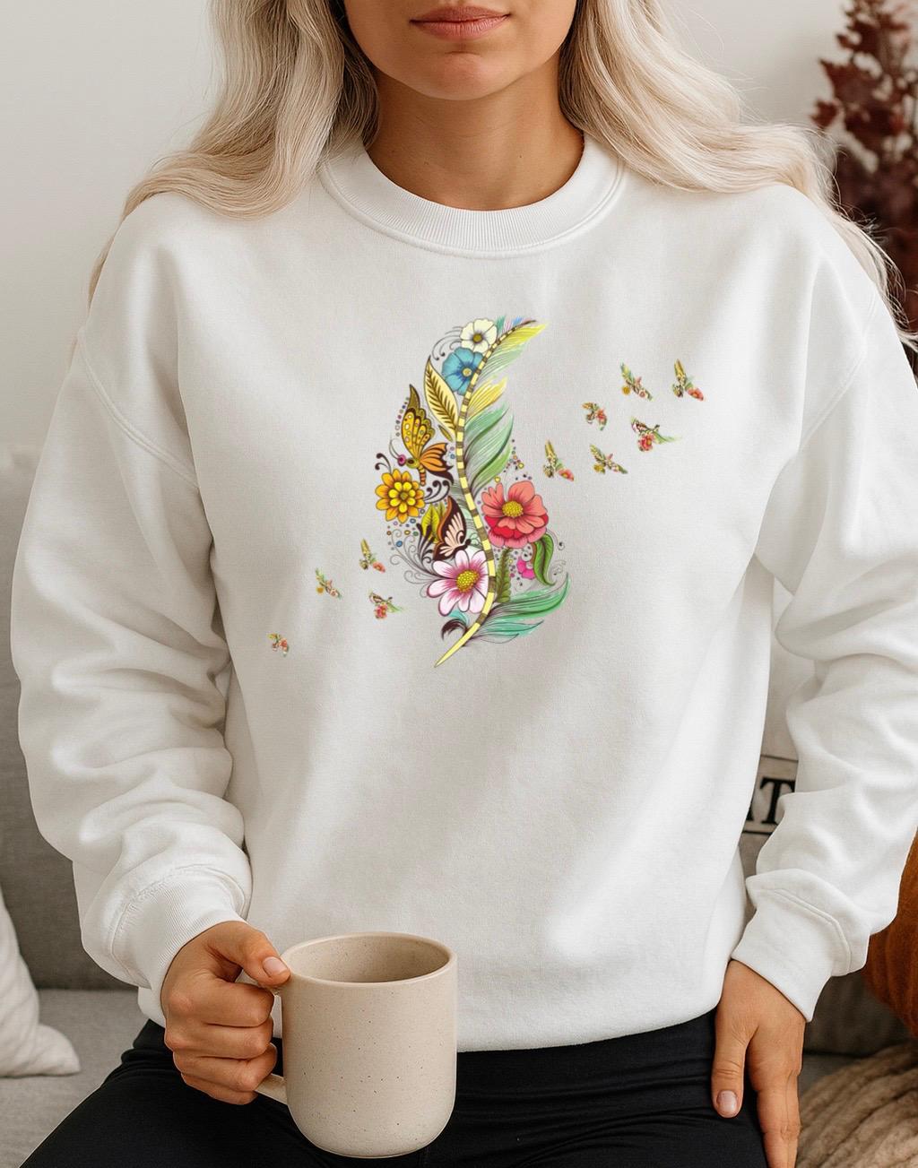 Bluza Alba Dama din Bumbac 100% Primavara