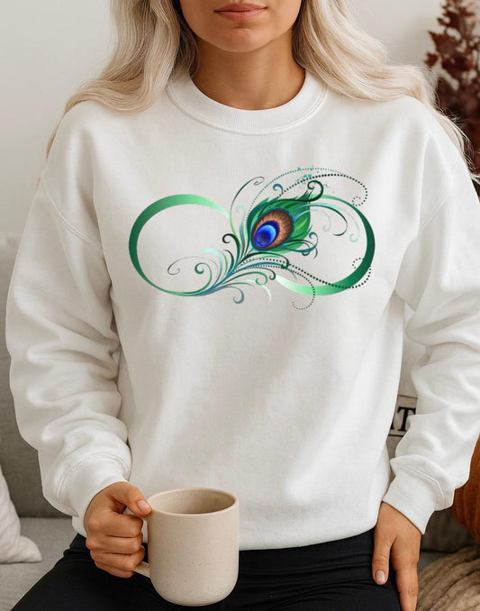 Bluza Alba Dama din Bumbac 100% Infinit - MonCherie