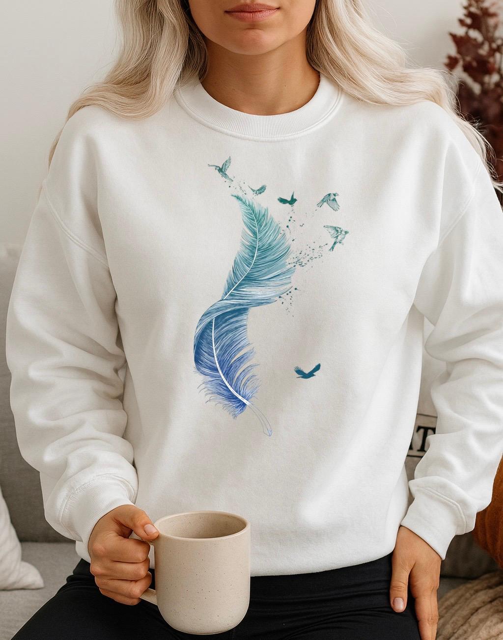 Bluza Alba Dama din Bumbac 100% Primavara