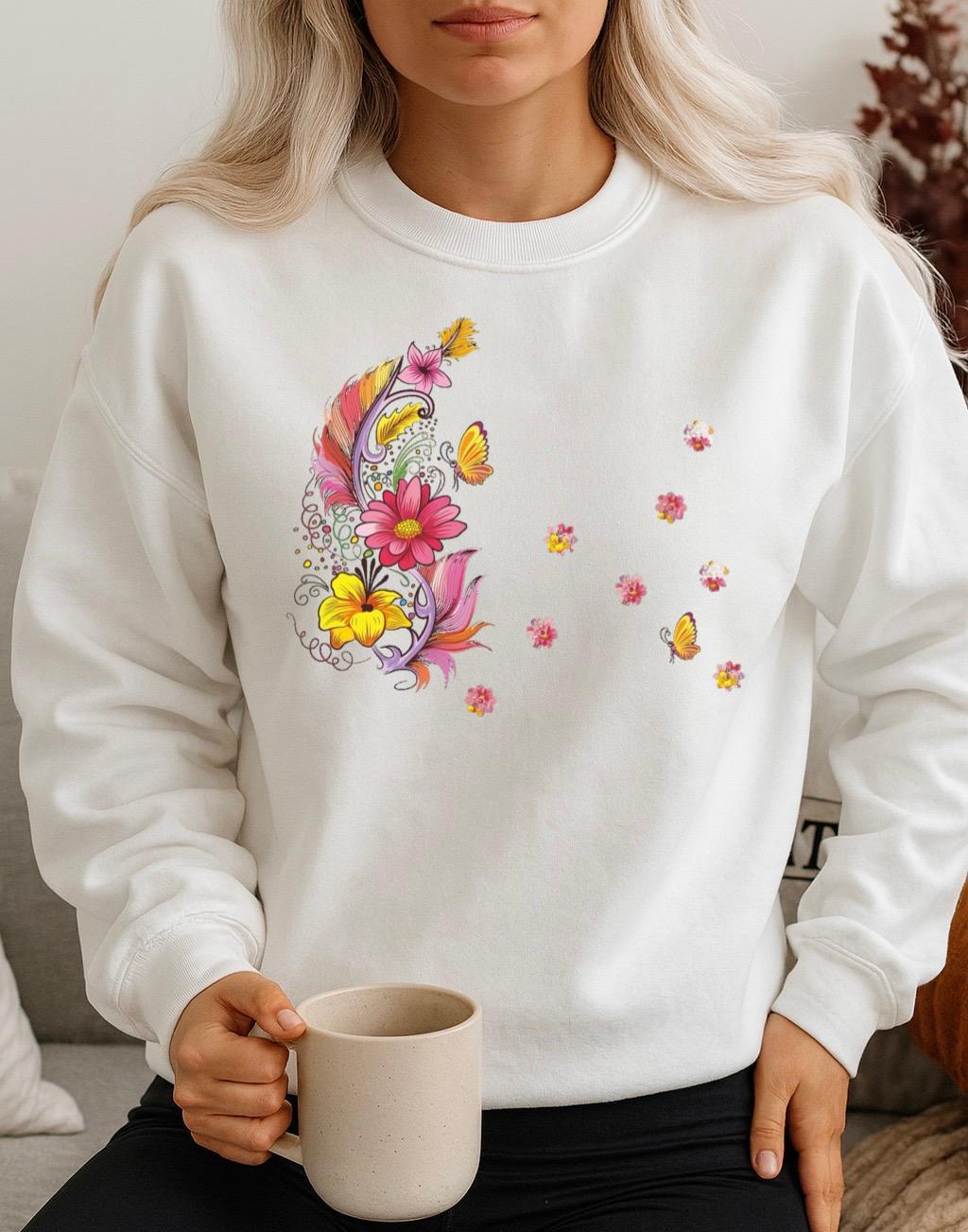 Bluza Alba Dama din Bumbac 100% Primavara 3