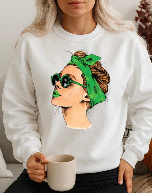 Bluza Alba Dama din Bumbac 100% Green - MonCherie