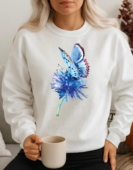 Bluza Alba Dama din Bumbac 100% Nice Butterfly - MonCherie