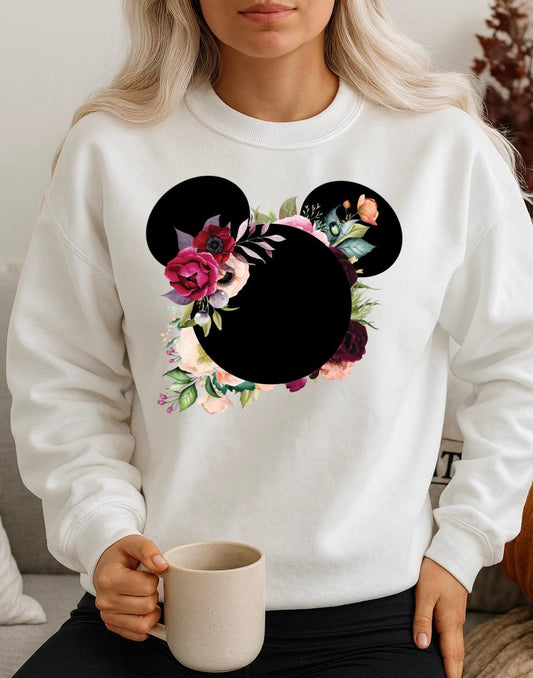 Bluza Alba Dama din Bumbac 100% Mickey Mouse - MonCherie