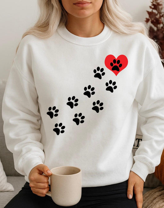 Bluza Alba Dama din Bumbac 100% Love Animals - MonCherie