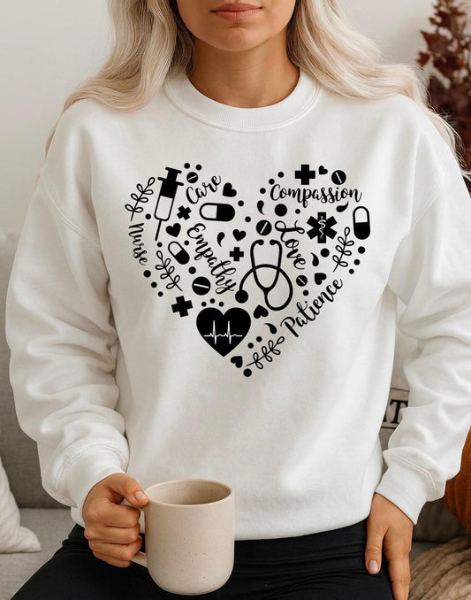 Bluza Alba Dama din Bumbac 100% Compassion - MonCherie