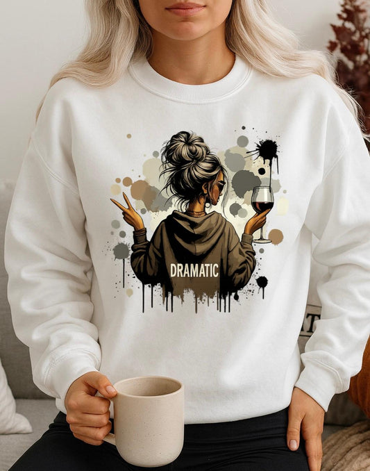 Bluza Alba Dama din Bumbac 100% Dramatic - MonCherie