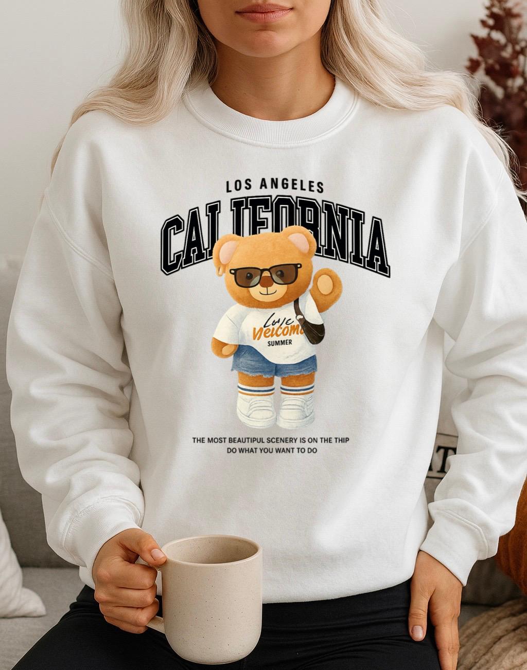 Bluza Alba Dama din Bumbac 100% California