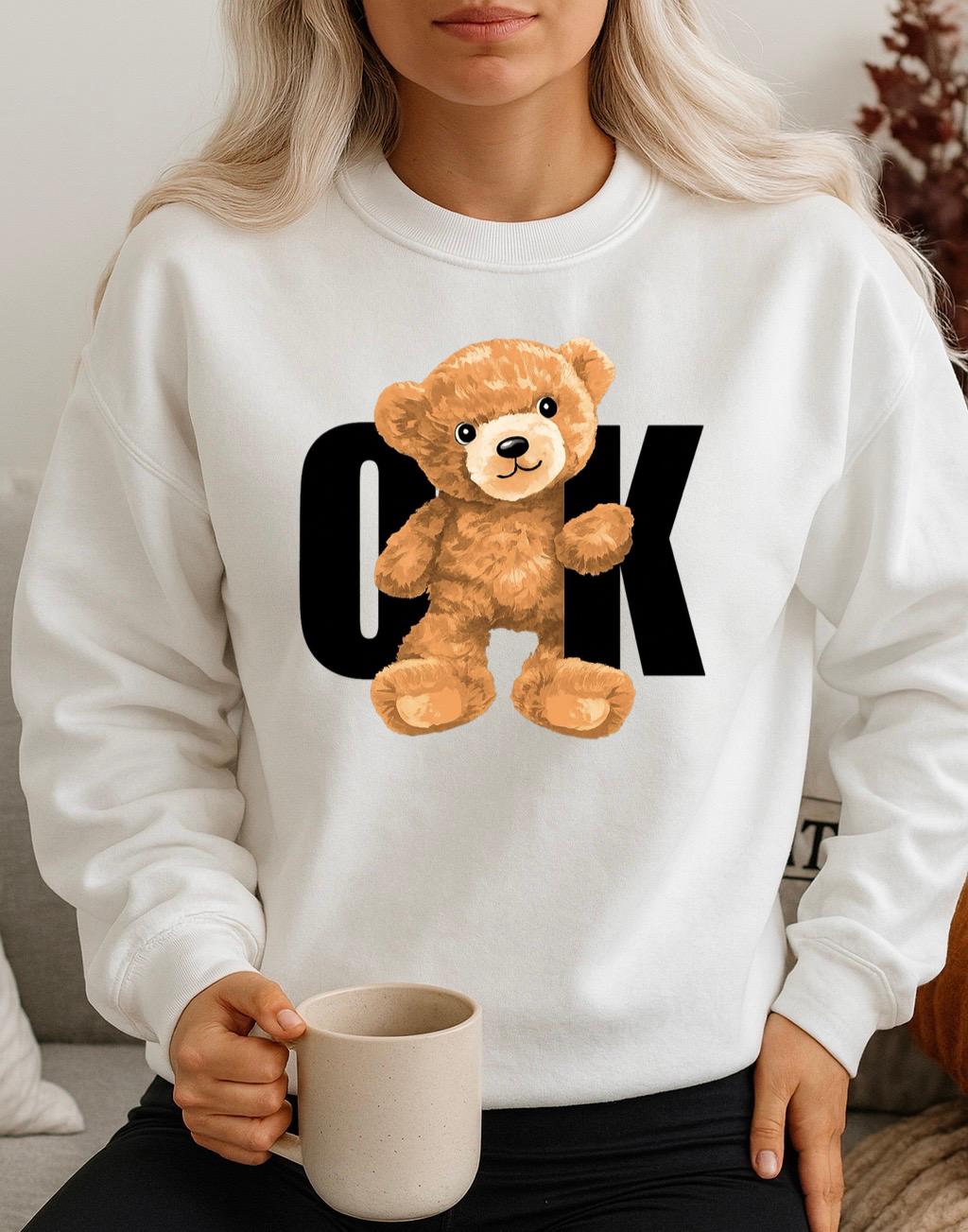 Bluza Alba Dama din Bumbac 100% Ok