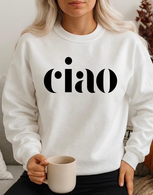 Bluza Alba Dama din Bumbac 100% Ciao - MonCherie