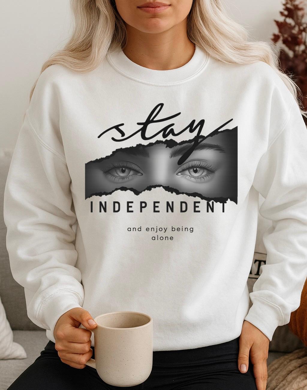 Bluza Alba Dama din Bumbac 100% Stay Independent