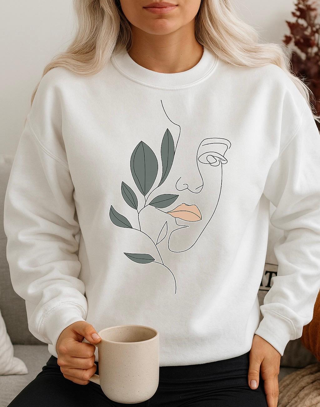 Bluza Alba Dama din Bumbac 100% Face