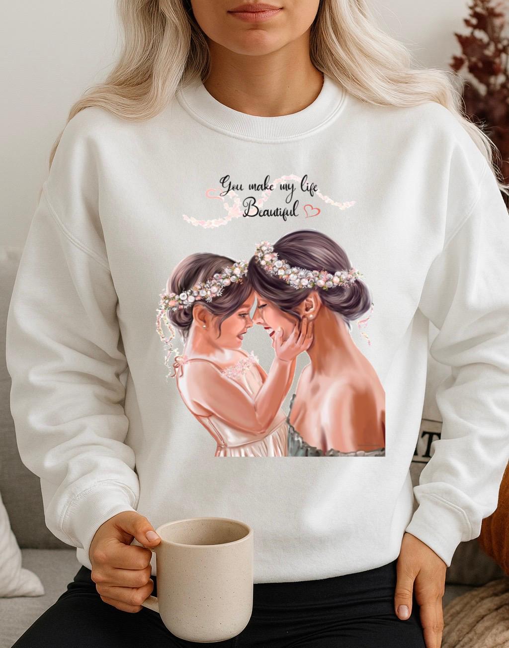 Bluza Alba Dama din Bumbac 100% Beautiful