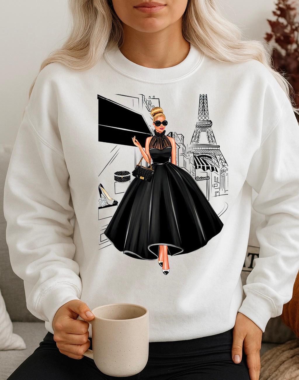 Bluza Alba Dama din Bumbac 100% Black Dress