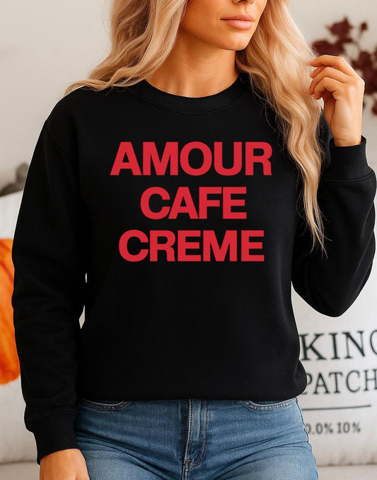 Bluza neagra din bumbac 100% Amour cafe
