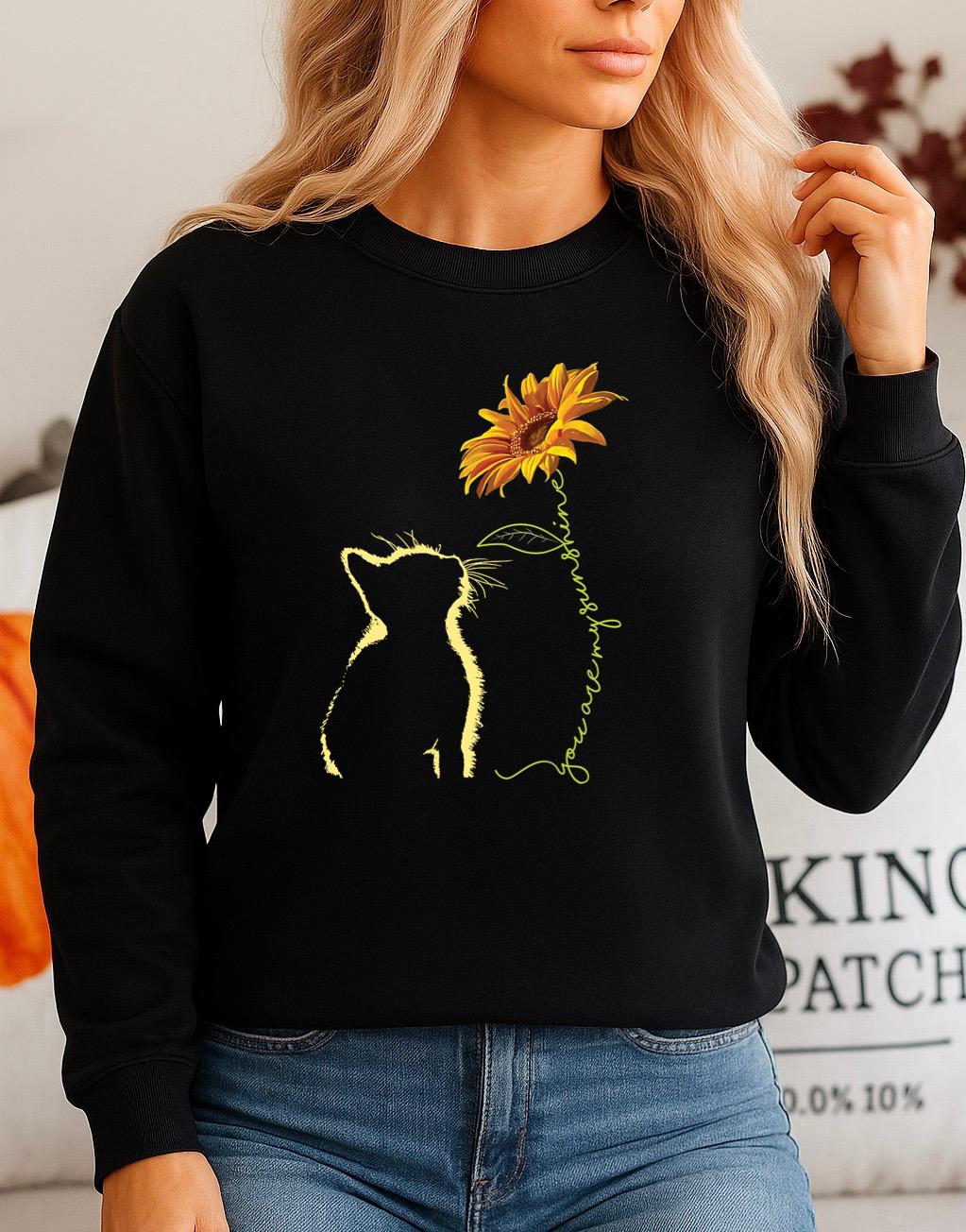 Bluza neagra din bumbac 100% Yellow