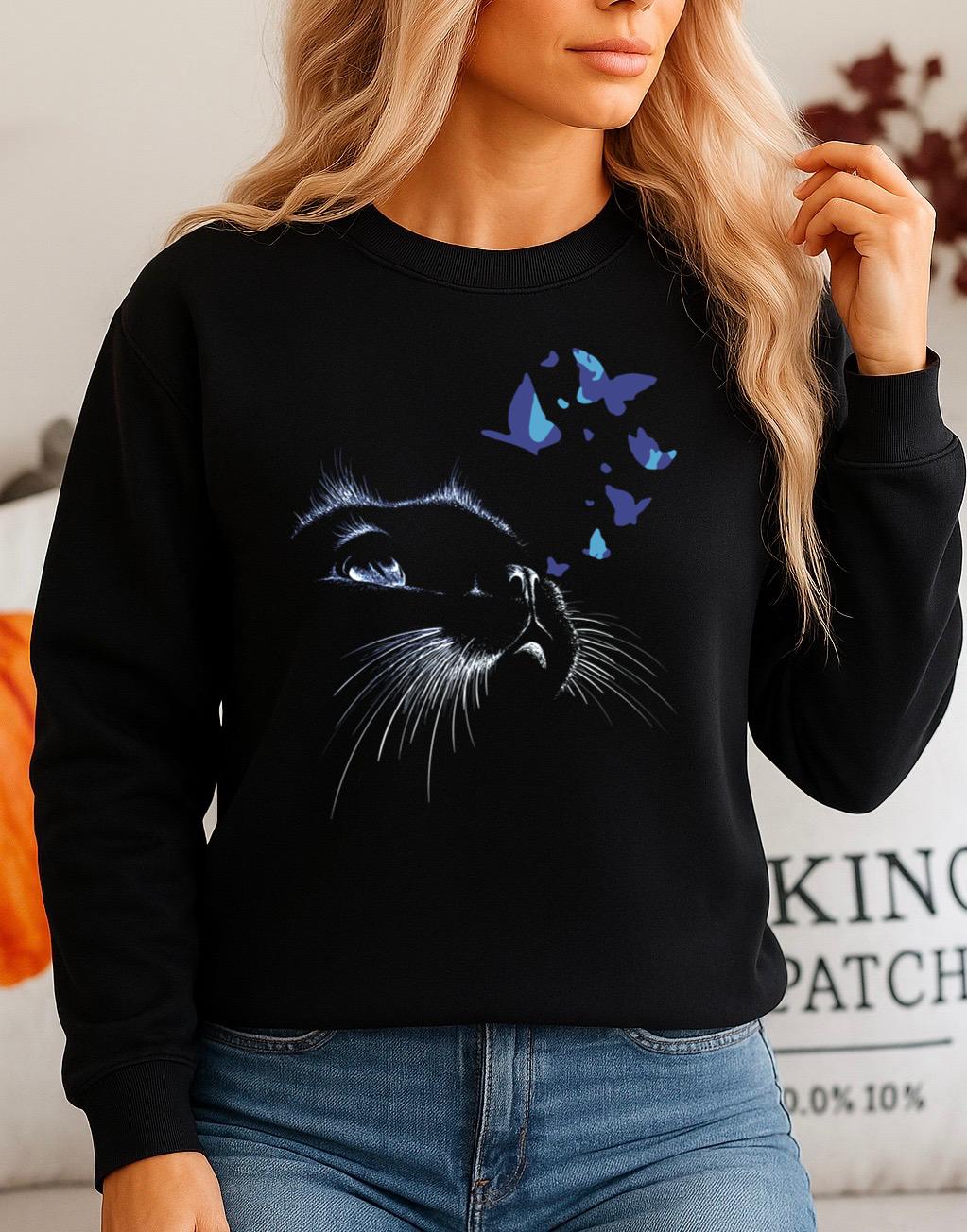 Bluza neagra din bumbac 100% Neagra Cute