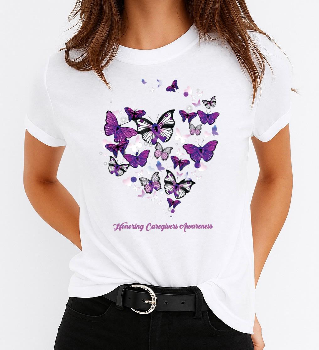 Tricou dama din bumbac 100% Mov Butterfly