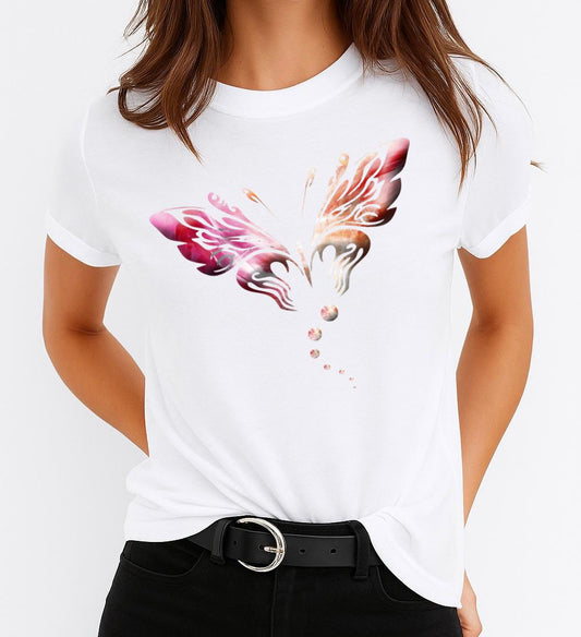 Tricou dama din bumbac 100% Big Mov Butterfly