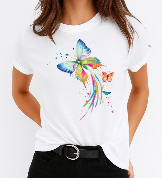 Tricou dama din bumbac 100% Butterfly 18