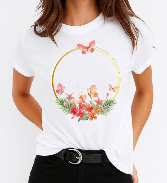 Tricou dama din bumbac 100% Inel Gold