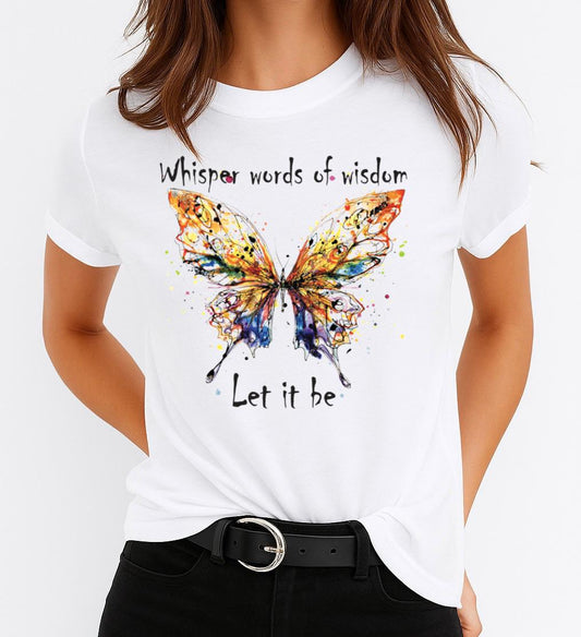 Tricou dama din bumbac 100% Let It Be