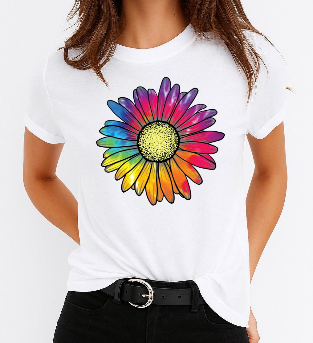 Tricou dama din bumbac 100% 1 flower
