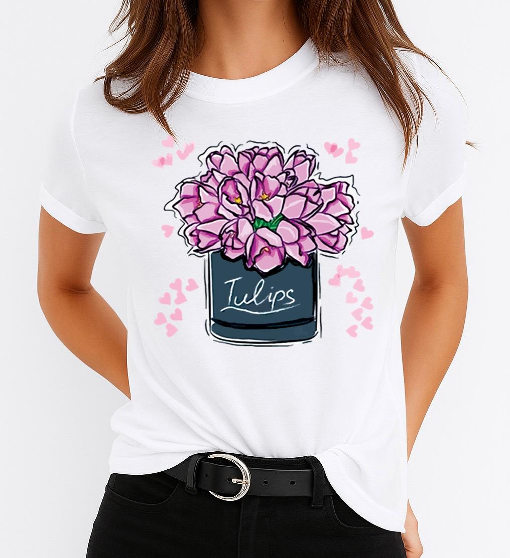 Tricou dama din bumbac 100% Iulips