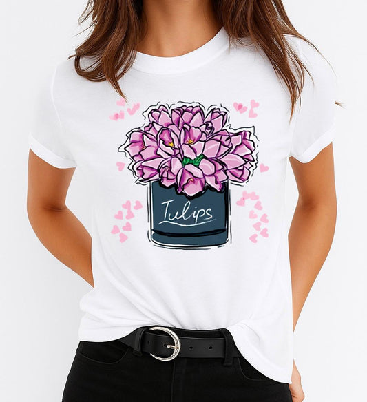 Tricou dama din bumbac 100% Iulips