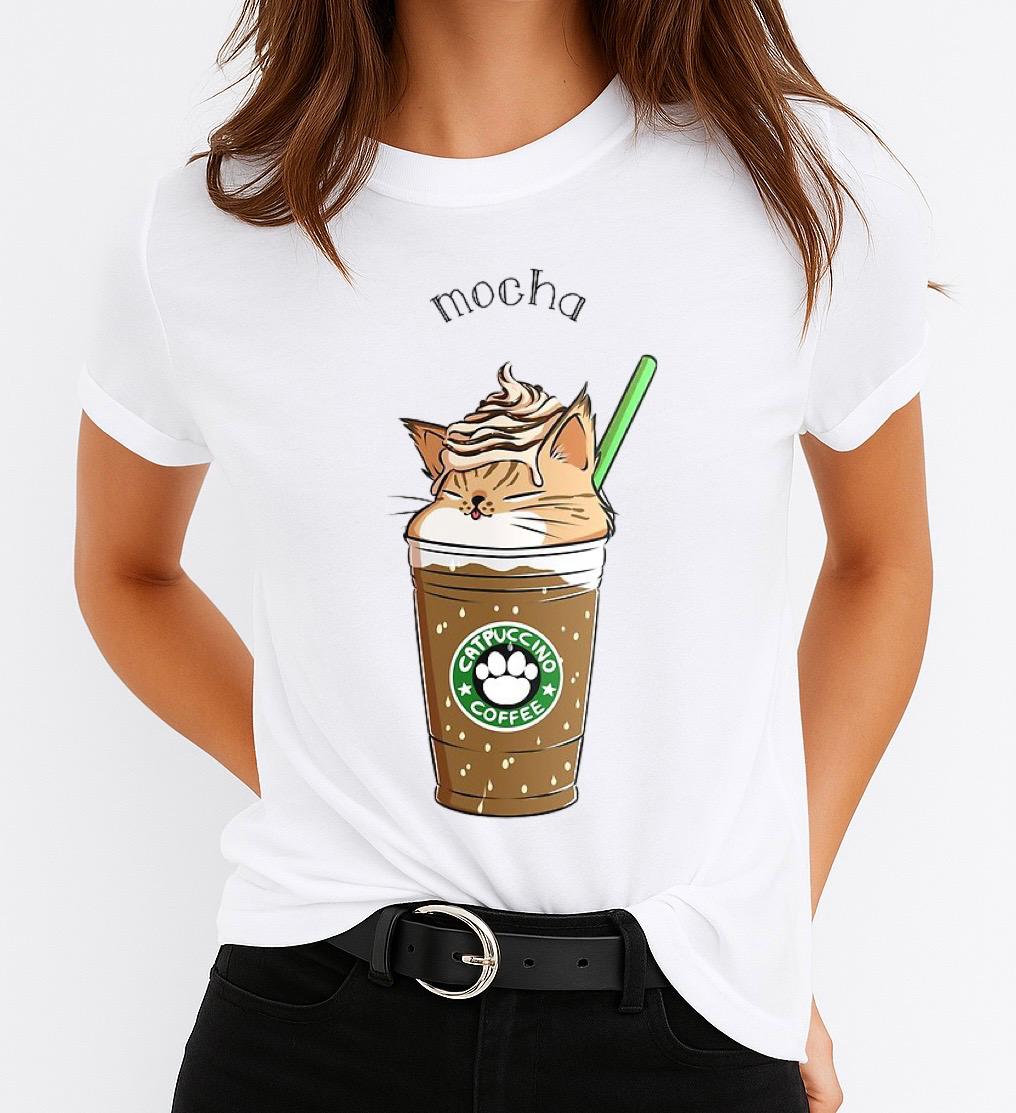 Tricou dama din bumbac 100% Mocha