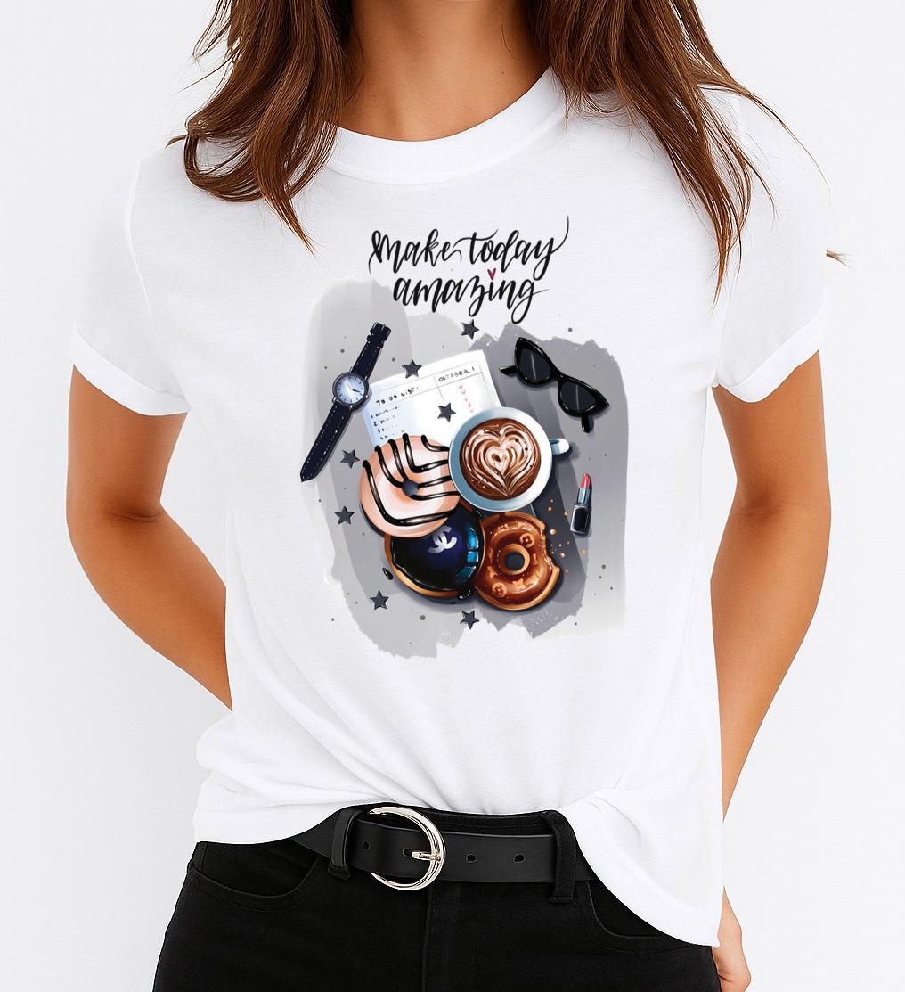 Tricou dama din bumbac 100% Make Today