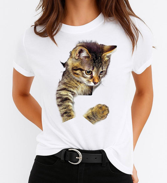 Tricou dama din bumbac 100% Cat 6