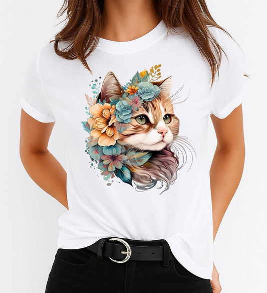Tricou dama din bumbac 100% New Cat