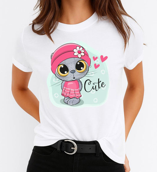 Tricou dama din bumbac 100% Cute