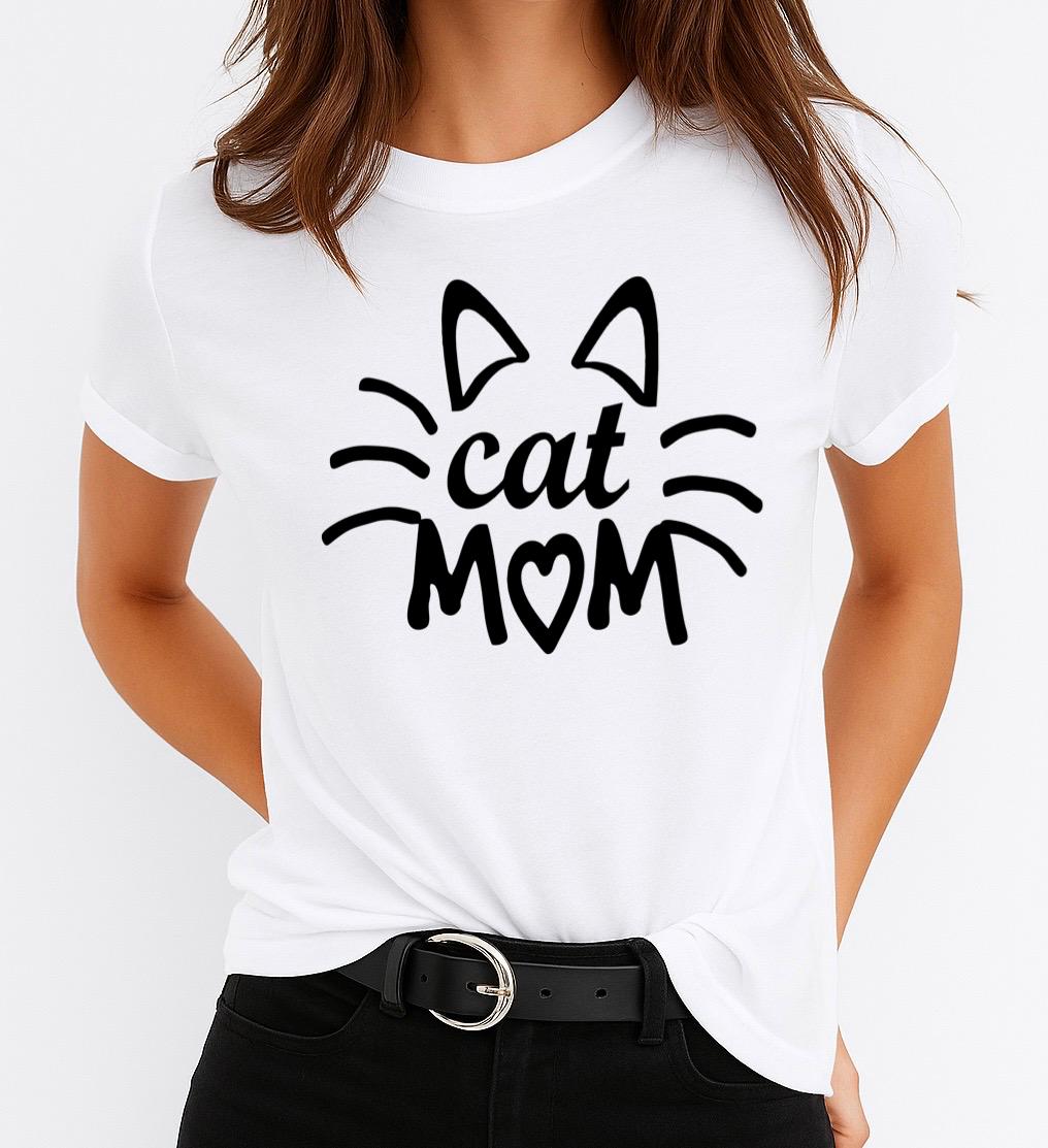 Tricou dama din bumbac 100% Cat Mom