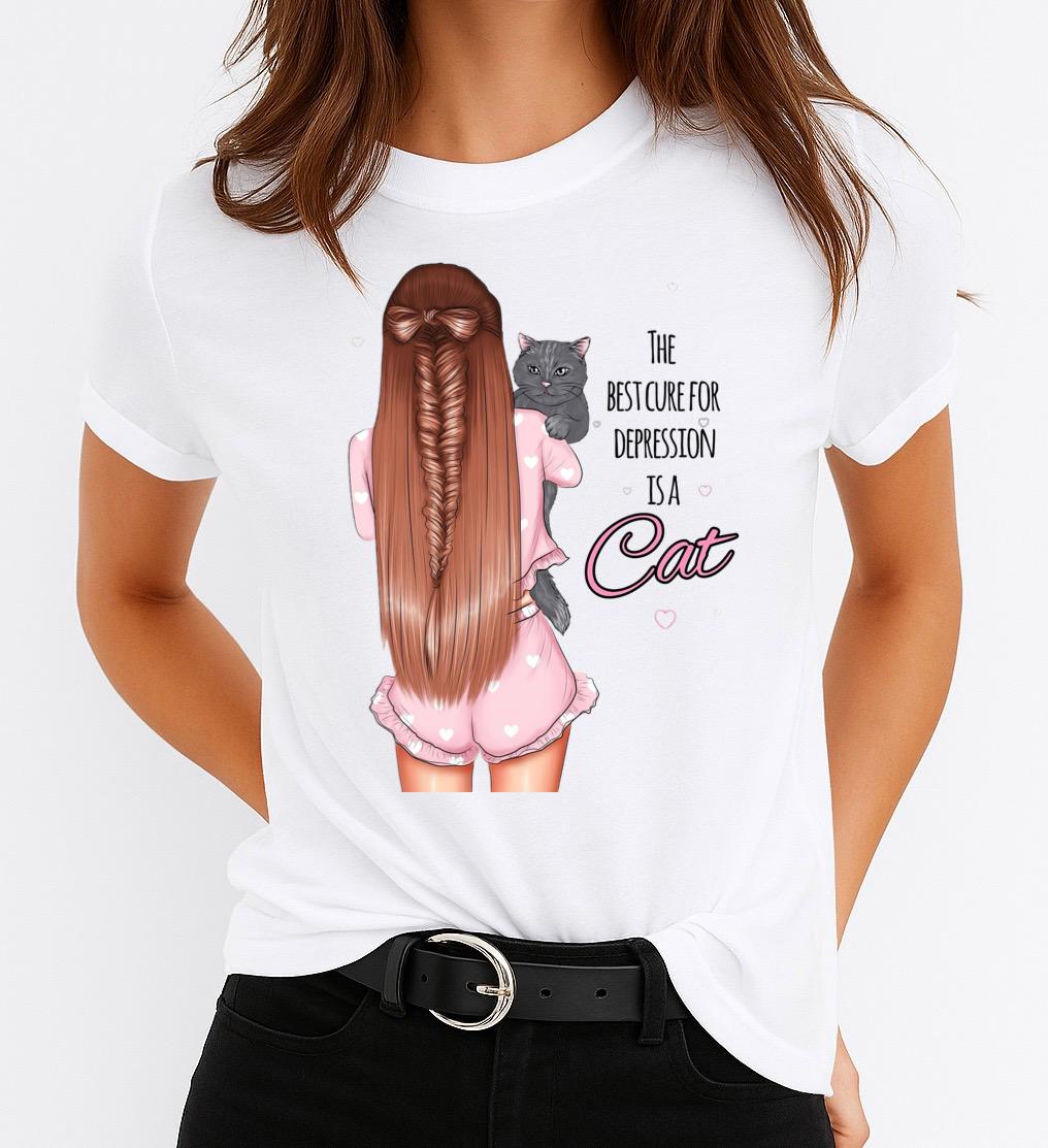 Tricou dama din bumbac 100% The Best Cat