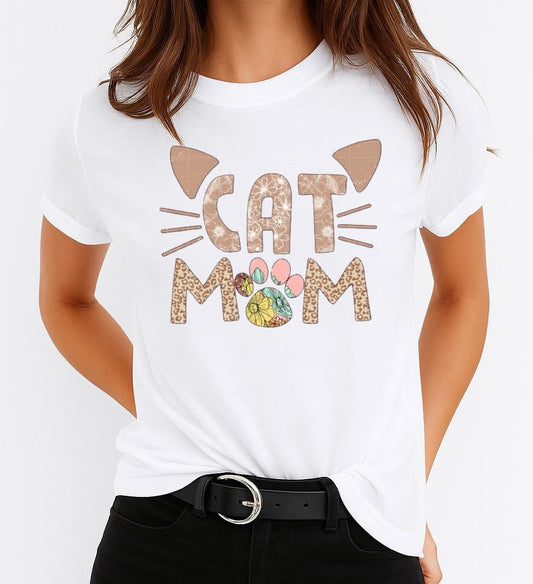 Tricou dama din bumbac 100% Cat Mom