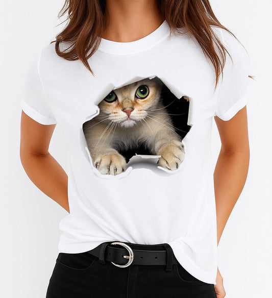 Tricou dama din bumbac 100% Sweet Cat 4