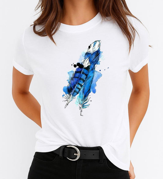 Tricou dama din bumbac 100% Art Blue