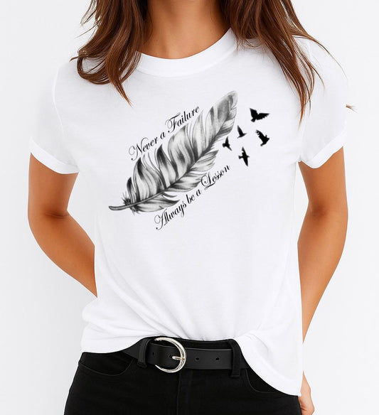 Tricou dama din bumbac 100% Never A Failure