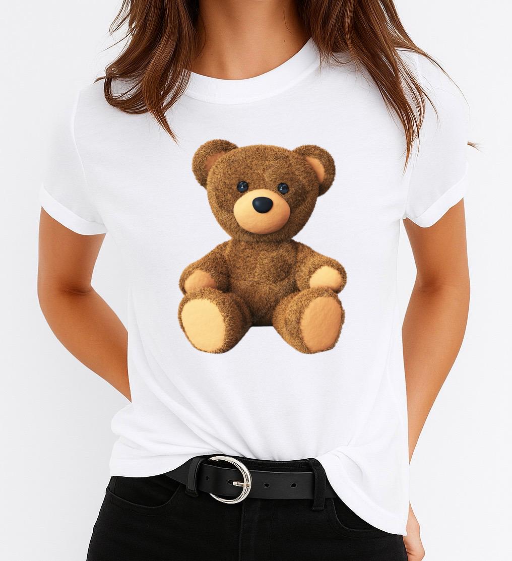 Tricou dama din bumbac 100% Nice Bear